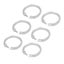 curtain rod rings 24Pcs Curtain Rings ABS Transparent O Shape Shower Curtain Carousel 4