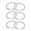curtain rod rings 24Pcs Curtain Rings ABS Transparent O Shape Shower Curtain Carousel 5