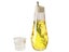 260ml Mouthwash Dispenser for Bathroom Glass Oil Container Vinegar Bottle Carousel 1