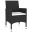 Vida Xl 7 Piece Garden Dining Set Poly Rattan Black Carousel 3