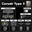 Corsair AXi Series 8 Pin To Dual 8 (6+2) Pin Male GPU PCIe Sleeved Power Cable Carousel 5