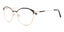 Full Rim Cat Eye Black Rose Gold SmartBuy Collection Helge 891A 54 Fashion Carousel 2