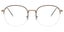 Semi Rimless Oval Brown SmartBuy Collection Treysab 930G 52 Fashion Men Carousel 1