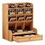 Wooden Desk Organizer Student Stationery Storage Box Carousel 1
