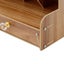 Wooden Desk Organizer Student Stationery Storage Box Carousel 4