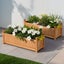 2 X Garden Bed 90X30X33Cm Wooden Planter Box Raised Container Growing Carousel 7