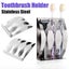 Toothbrush Wall Mount Holder Stainless Steel Suction Cups Bathroom Organizer Carousel 1