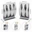 Toothbrush Wall Mount Holder Stainless Steel Suction Cups Bathroom Organizer Carousel 2