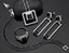 Women White & Black Cubic Zircon 6pcs Party Bridal Set Carousel 1