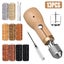 13Pc Leather Sewing Awl Kit with Hand Speedy Stitcher Needle Waxed Thread Rep... Carousel 1