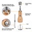 13Pc Leather Sewing Awl Kit with Hand Speedy Stitcher Needle Waxed Thread Rep... Carousel 6