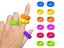 12 PCS Fidget Ring Sensory Toys Soft Stress Reducer Ring Finger Spinner Ring Carousel 4