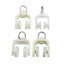 50PCS Curtain Track Rollers Twin Wheeled Carriers Drapery Rail Sliding Glider Carousel 1