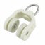 50PCS Curtain Track Rollers Twin Wheeled Carriers Drapery Rail Sliding Glider Carousel 3