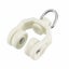 50PCS Curtain Track Rollers Twin Wheeled Carriers Drapery Rail Sliding Glider Carousel 5