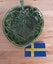 SWEDISH MID CENTURY CERAMIC LEAF PLATE ROSA LJUNG *DECO *HELSINGBORG Carousel 3