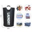 Elosung Dark Gray Large Capacity Double Oxford Fabric Laundry Hamper With Alumin Carousel 2