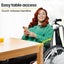 Equipmed Extra Wide Folding Wheelchair Aluminium Frame 150Kg Capacity 24 Inch Wh Carousel 6
