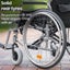 Equipmed Extra Wide Folding Wheelchair Aluminium Frame 150Kg Capacity 24 Inch Wh Carousel 7