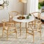 1 Dining Table And 4 Chairs Set Wishbone Wood Carousel 7