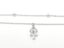 Exquisite Zirconia-Inlaid Platinum Fashion Anklet Carousel 1