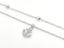 Platinum Anchor Anklet with Zirconia Inlay Carousel 2