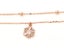 Rose Gold Snowflake Anklet with Zirconia Inlay Carousel 1