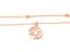 Rose Gold Flower Anklet with Zirconia Inlay Carousel 1
