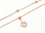 Sparkling Zirconia-Accented Rose Gold Anklet Carousel 1