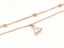 Sparkling Zirconia-Accented Rose Gold Anklet Carousel 1