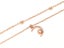 Sparkling Zirconia-Accented Rose Gold Anklet Carousel 1