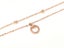 Sparkling Zirconia-Accented Rose Gold Anklet Carousel 1