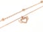Rose Gold Heart Anklet with Zirconia Inlay Carousel 1