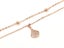 Sparkling Zirconia-Accented Rose Gold Anklet Carousel 1
