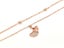 Sparkling Zirconia-Accented Rose Gold Anklet Carousel 1