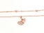 Sparkling Zirconia-Accented Rose Gold Anklet Carousel 2