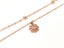 Rose Gold Flower Anklet with Zirconia Inlay Carousel 1