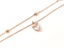 Rose Gold Heart Anklet with Zirconia Inlay Carousel 1