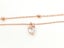 Rose Gold Heart Anklet with Zirconia Inlay Carousel 2