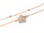 Rose Gold and Zirconia Elegant Butterfly Bracelet Carousel 1