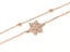 Rose Gold and Zirconia Delicate Snowflake Bracelet Carousel 1