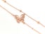 Rose Gold and Zirconia Elegant Butterfly Bracelet Carousel 1