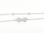 White Gold and Zirconia Elegant Bowknot Bracelet Carousel 2