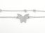 White Gold and Zirconia Elegant Butterfly Bracelet Carousel 2
