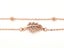 Rose Gold Zirconia Leaf Bracelet Carousel 1