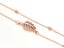 Rose Gold Zirconia Leaf Bracelet Carousel 2