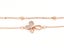 Rose Gold and Zirconia Butterfly Bracelet Carousel 1