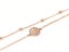Rose Gold and Zirconia Exquisite Bracelet Carousel 1
