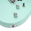 Artist SKYLER Vintage Green Electric Guitar & Black Case Carousel 6