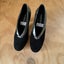 Django & Juliette Black Suede & Grey Patent Leather Heels Size 38 Carousel 1